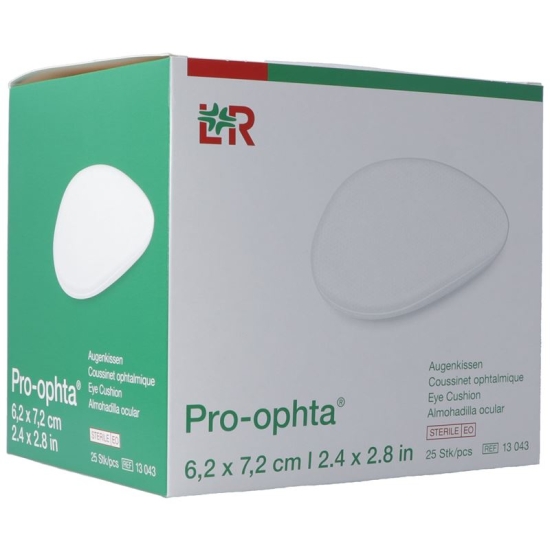 Pro-Ophta eye pillow 6.2x7.2cm sterile 25 pcs