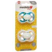 Medela Baby Soother Night & Night 18+ Animals 2 pieces