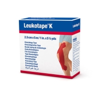Leukotape K strapping tape 5mx2.5cm red 5 pcs