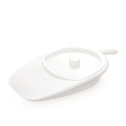 Vitility bed pan with lid white