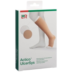 Actico Ulcersys Kompressionsstr M Lang Sand/wei