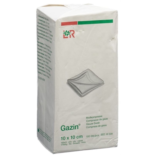 Gazin Faltkompressen 10x10cm 16-fach Rk 100 Stück buy online