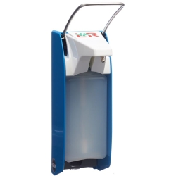 L&r hand disinfect dispenser 1000ml blue short lever