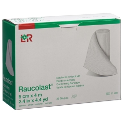 Raucolast elastic bandage 6cmx4m 20 pcs