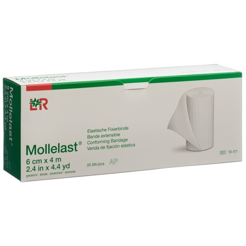 Mollelast Elastische Fixierbinde 6cmx4m Weiss 100 Stück buy online