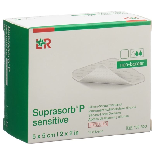 Suprasorb P Sensitive Non-Border 5x5cm 10 Stück buy online