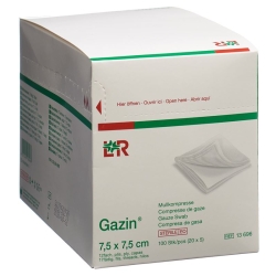 Gazin Set Kompres 7.5x7.5cm 12 Fach Steril 20x 5 Stück