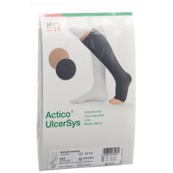 Actico Ulcersys Unterstrumpf XL Lang Sand 3 Stück