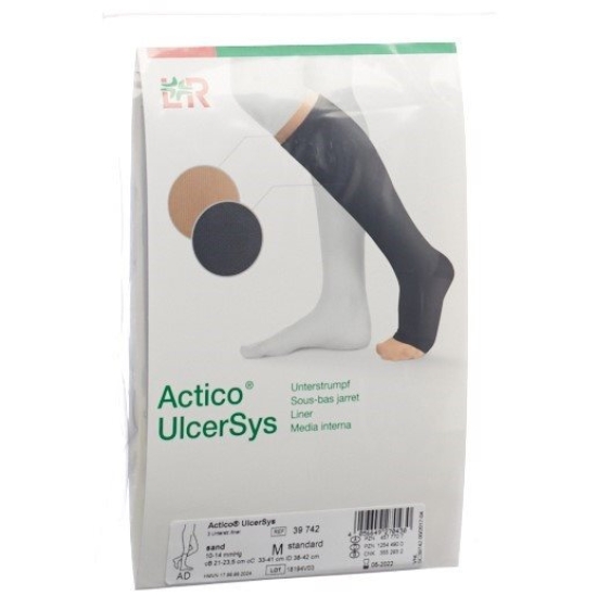 Actico Ulcersys Unterstrumpf XXL Lang Sand 3 Stück buy online