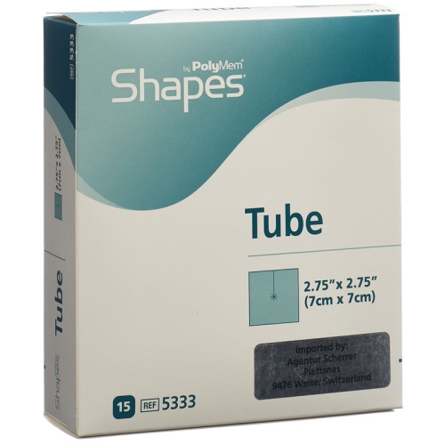 Polymem Tube Wundverband 7x7cm Stanzung Steril 15 Stück buy online