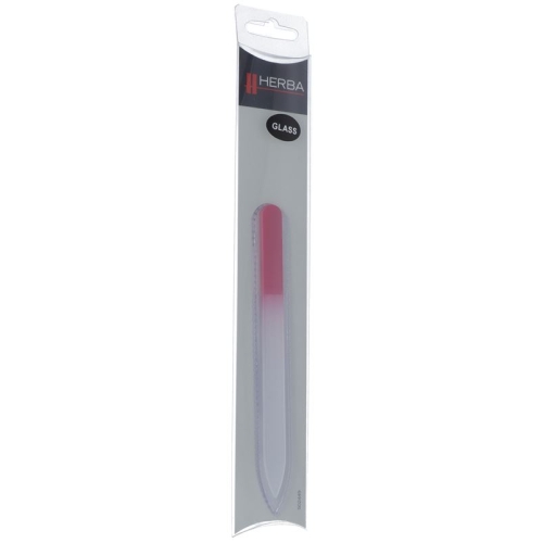 Herba glass nail file in case 14cm pink buy online