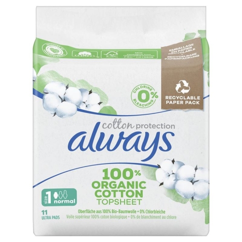 Always Ultra Binde Cotton Protection Normal with wings 12 pieces buy online