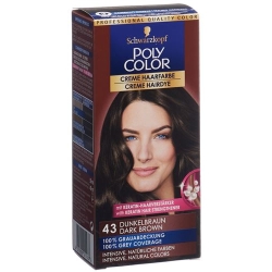 Polycolor Creme Haarfarbe 43 Dunkelbraun 90ml