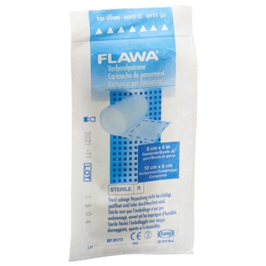 Flawa Verbandpatrone 8x10cm+4mx8cm St M Verbandkla buy online