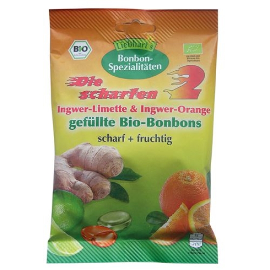 Liebhart Bonbons Die Scharfen Zwei Bio Beutel 100g buy online