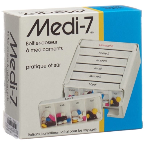 Sahag Medi-7 Medidosierer 7 Tag 4 Faecher Weiss F buy online