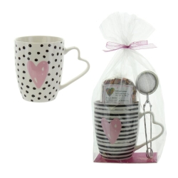 Herboristeria Geschenkset Blütenzauber Tasse Pink
