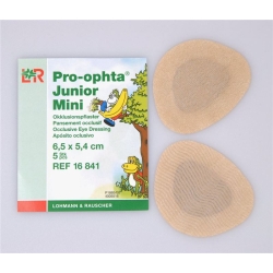 Pro-Ophta Junior Okklusionspflaster Mini 6.5x5.4cm 50 Stück