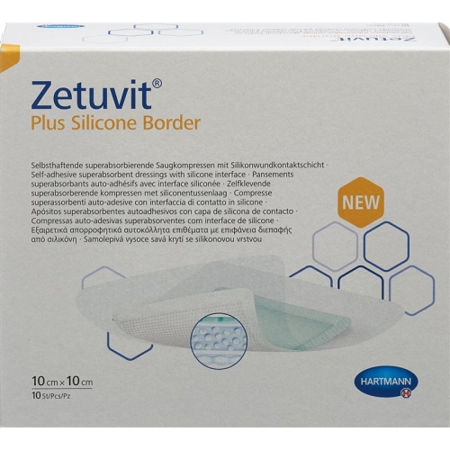 Zetuvit Plus Silicone Border 10x10cm 10 Stück buy online