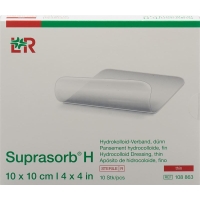 Suprasorb H Duenn 10x10cm 10 Stück