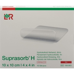 Suprasorb H Duenn 10x10cm 10 Stück
