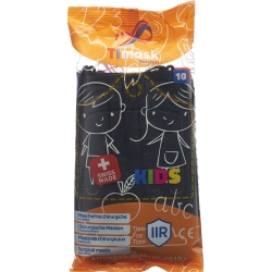 Timask Einweg-Medizinmas Typ Iir Kids Schw 10 Stück
