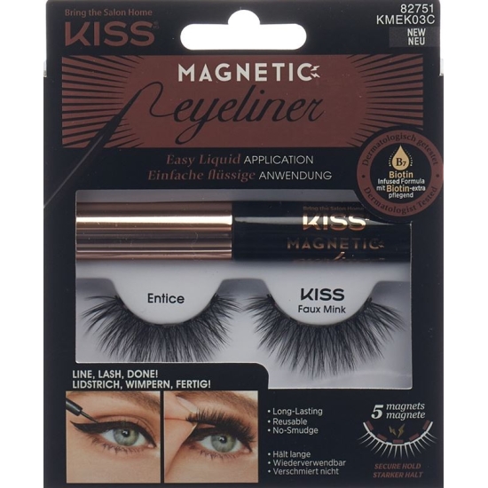 Kiss Magnetic Eyeliner & Lash Kit Entice buy online